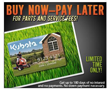 Buy now—pay later for parts and service fees! Limited time only! Get up to 180 day of no interest and no payments. No down payments necessary.