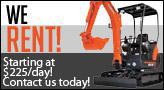 We rent! Starting at $225/day! Contact us today!
