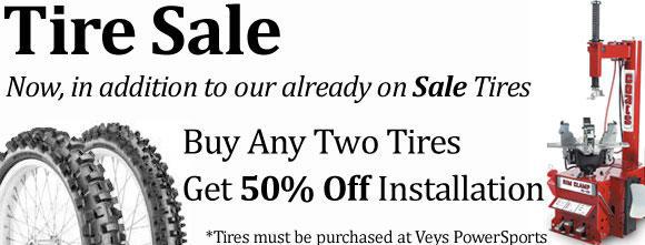 Buy Two Tires, Get 50% off Installation