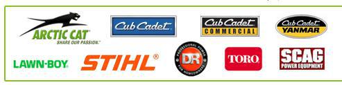 We carry Arctic Cat, Cub Cadet, Cub Cadet Commercial, Cub Cadet Yanmar, Lawn-Boy, STIHL, D&R, and Toro products.