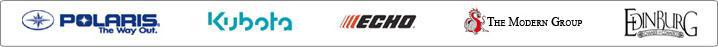 We carry products from Polaris, Kubota, ECHO, The Modern Group, and Edinburg.