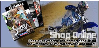 Shop Online - Shop our extensive line of merchandise for snowmobiles, ATVS, motorcycles, and more!