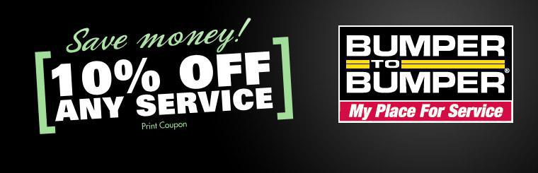 Take 10% off any service today!