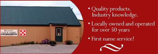 Quality products. Industry knowledge. Locally owned and operated for over 50 years. First name service!