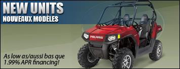 New Units: Nouveaux Modèles. As low as/aussi bas que 1.99% APR financing!