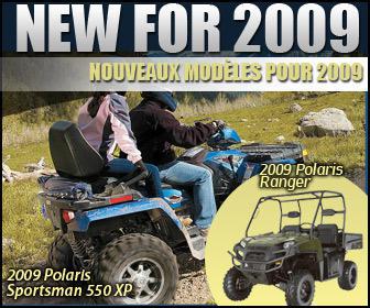 New for 2009. Nouveaux modèles pour 2009.