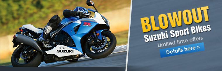 Check out our Suzuki sport bike blowout! Click here for details.