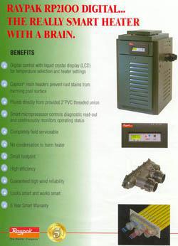 Raypak RP2100 Digital Heater