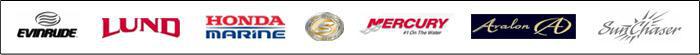 We carry products from Evinrude, Lund, Honda Marine, Smoker Craft, Mercury, Avalon, and SunChaser.