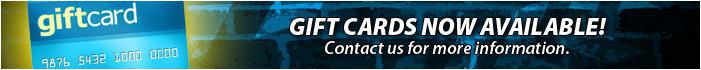 Gift cards now available! Contact us for more information.