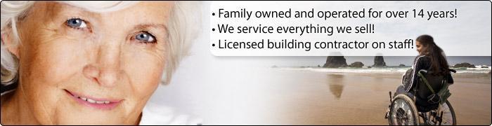 Family owned and operated for over 14 years! We service everything we sell! Licensed building contractor on staff!