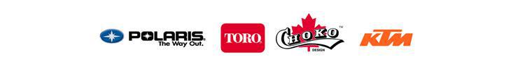 We carry products from Polaris, Toro, Choko, and KTM.