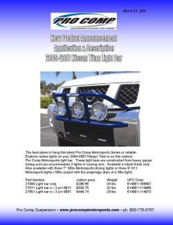 NPA Nissan Titan Light Bar