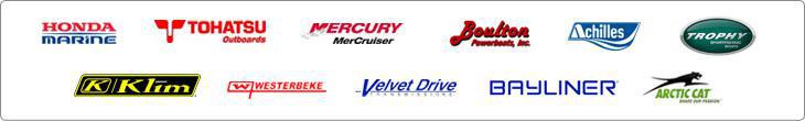 We carry products from Honda Marine, Tohatsu, MerCruiser, Boulton, Achilles, Trophy Boats, Klim, Westerbeke, Velvet Drive,  Bayliner, and Arctic Cat.