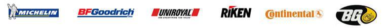 We proudly carry products from Michelin, BFGoodrich, Uniroyal, Riken, Continental, and BG.