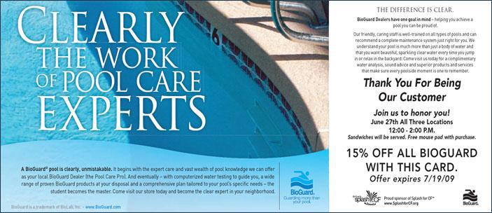 Clearly the work of pool care experts.