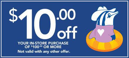 Get $10 off your purchase of $100 of more. Not valid with any other offer.