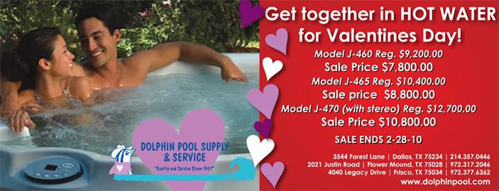 Get together in HOT WATER for Valentines Day!
