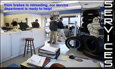From brakes to retreading, our service deparmtnet is ready to help!