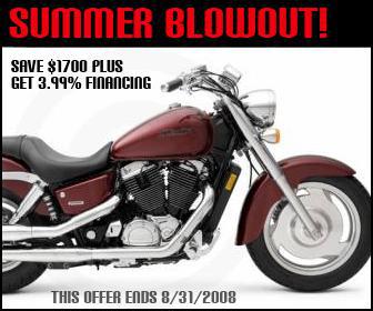Summer Blowout! Save $1700 plus get 3.99% financing.  This offer ends 8/31/08.