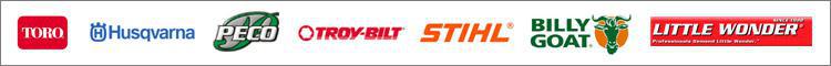 We carry products from Toro, Husqvarna, Peco, Troy-Bilt, STIHL, Billy Goat, and Little Wonder.