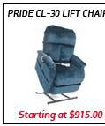 Pride CL-30 Lift Chair Starting at $915.00