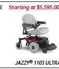 Jazzy 1103 Ultra Starting at $5,595.00