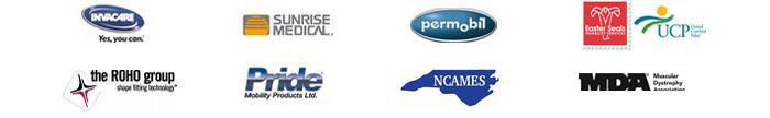 We carry products from Invacare, Sunrise Medical, Permobil, Easter Seals, UCP, The ROHO Group, Pride, NCAMES, and MDA.