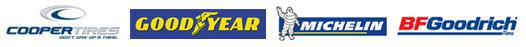 We proudly carry Cooper. Goodyear, Michelin, and BFGoodrich tires!