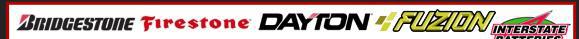 We carry Bridgestone, Firestone, Dayton, Fuzion, and Interstate Batteries products.