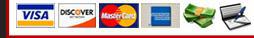 We accept Visa, Discover, MasterCard, American Express, cash, and checks.