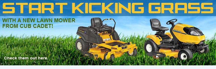 Check out new Cub Cadet lawn mowers here.