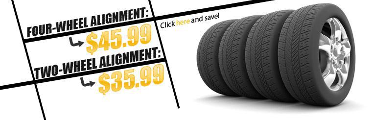 Click here to save on alignments.