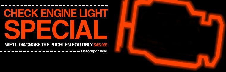 Check Engine Light Special: $45.99