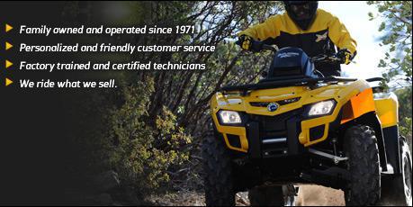 Family owned and operated since 1971. Personalized and friendly customer service. Factory trained and certified technicians. We ride what we sell.