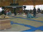 THE TILING OF THE SHOWROOM