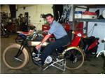 Mike on Gold Harley Davidson