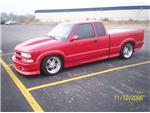 Chevy truck tire and wheel package