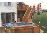 L.A.SPAS® PARADISE 2900/CUSTOM DECK BY DECKWORLD