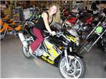 Woman on Motorcycle