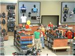 Checking out the store