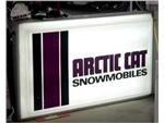 Arctic Cat Lighted Sign, purple stripe logo