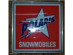 Lighted Polaris Snowmobiles Sign