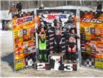 Tom on the podium in Pro Stock