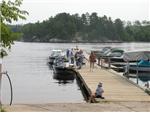 One of the docks in our marina.