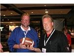 Garland Rose (L) and Mark Moseley at the Trade Show