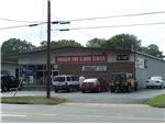The view from Sunset Ave of Pridgen Tire & Auto Center