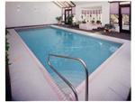 Indoor pool with special tiled edge