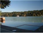 Pool and spa with vanishing edge