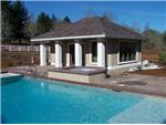 Pool and spa with cabana